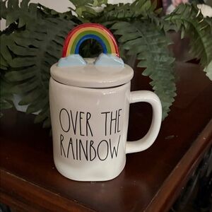 Over the Rainbow Ceramic Mug with Lid